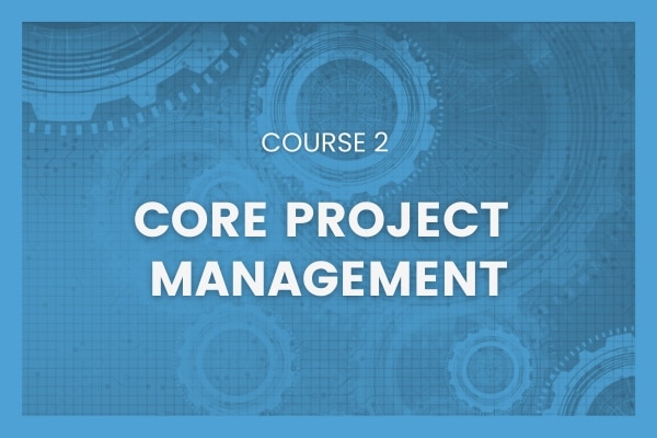 core project management course cover image blue