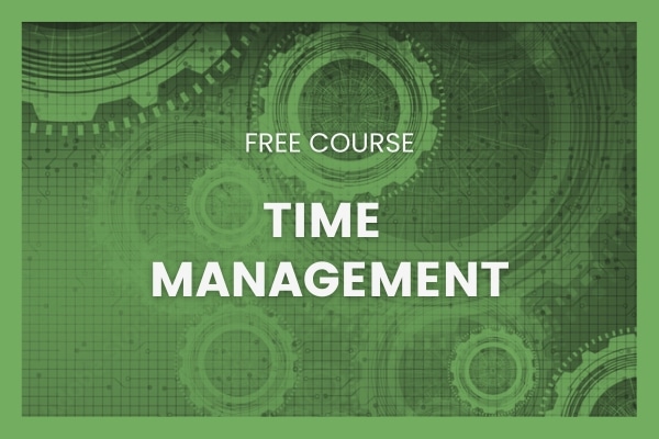 time management course cover image green