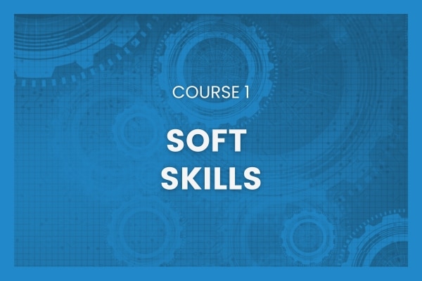 soft skills course cover image blue